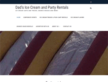 Tablet Screenshot of dadsicecream.com